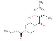 ethyl 4-[(2-hydroxy-4,6-dimethyl-3-pyridinyl)carbonyl]-1-piperazinecarboxylate