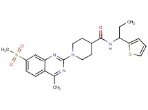1-[4-methyl-7-(methylsulfonyl)-2-quinazolinyl]-N-[1-(2-thienyl)propyl]-4-piperidinecarboxamide
