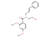 N-(2-hydroxyethyl)-2,6-dimethoxy-N-[(2E)-3-phenylprop-2-en-1-yl]nicotinamide