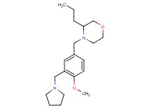 4-[4-methoxy-3-(pyrrolidin-1-ylmethyl)benzyl]-3-propylmorpholine