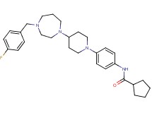 N-(4-{4-[4-(4-fluorobenzyl)-1,4-diazepan-1-yl]-1-piperidinyl}phenyl)cyclopentanecarboxamide