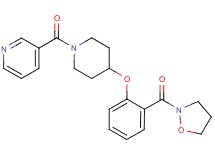 3-({4-[2-(2-isoxazolidinylcarbonyl)phenoxy]-1-piperidinyl}carbonyl)pyridine