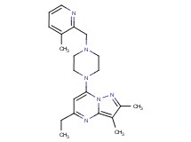 5-ethyl-2,3-dimethyl-7-{4-[(3-methylpyridin-2-yl)methyl]piperazin-1-yl}pyrazolo[1,5-a]pyrimidine