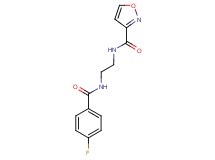 N-{2-[(4-fluorobenzoyl)amino]ethyl}isoxazole-3-carboxamide