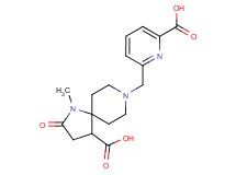 8-[(6-carboxypyridin-2-yl)methyl]-1-methyl-2-oxo-1,8-diazaspiro[4.5]decane-4-carboxylic acid