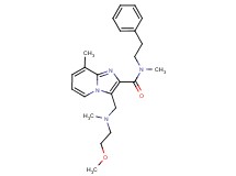 3-{[(2-methoxyethyl)(methyl)amino]methyl}-N,8-dimethyl-N-(2-phenylethyl)imidazo[1,2-a]pyridine-2-carboxamide