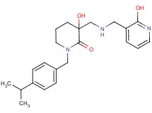 3-hydroxy-3-({[(2-hydroxypyridin-3-yl)methyl]amino}methyl)-1-(4-isopropylbenzyl)piperidin-2-one