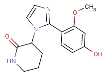 3-[2-(4-hydroxy-2-methoxyphenyl)-1H-imidazol-1-yl]piperidin-2-one