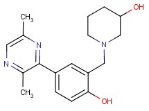 1-[5-(3,6-dimethyl-2-pyrazinyl)-2-hydroxybenzyl]-3-piperidinol