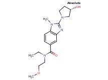 N-ethyl-2-[(3S)-3-hydroxy-1-pyrrolidinyl]-N-(2-methoxyethyl)-1-methyl-1H-benzimidazole-5-carboxamide