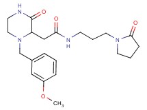 2-[1-(3-methoxybenzyl)-3-oxo-2-piperazinyl]-N-[3-(2-oxo-1-pyrrolidinyl)propyl]acetamide