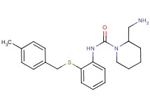 2-(aminomethyl)-N-{2-[(4-methylbenzyl)thio]phenyl}-1-piperidinecarboxamide hydrochloride