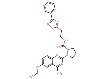 1-(6-ethoxy-4-methyl-2-quinazolinyl)-N-{2-[3-(3-pyridinyl)-1,2,4-oxadiazol-5-yl]ethyl}prolinamide