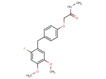2-[4-(2-fluoro-4,5-dimethoxybenzyl)phenoxy]-N-methylacetamide