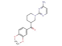 [1-(4-aminopyrimidin-2-yl)piperidin-3-yl](3,4-dimethoxyphenyl)methanone