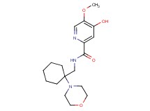 4-hydroxy-5-methoxy-N-{[1-(4-morpholinyl)cyclohexyl]methyl}-2-pyridinecarboxamide