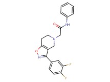 2-[3-(3,4-difluorophenyl)-6,7-dihydroisoxazolo[4,5-c]pyridin-5(4H)-yl]-N-phenylacetamide