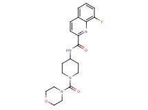 8-fluoro-N-[1-(4-morpholinylcarbonyl)-4-piperidinyl]-2-quinolinecarboxamide