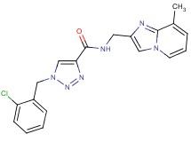 1-(2-chlorobenzyl)-N-[(8-methylimidazo[1,2-a]pyridin-2-yl)methyl]-1H-1,2,3-triazole-4-carboxamide