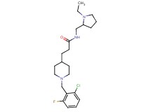 3-[1-(2-chloro-6-fluorobenzyl)-4-piperidinyl]-N-[(1-ethyl-2-pyrrolidinyl)methyl]propanamide