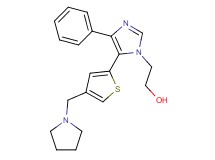 2-{4-phenyl-5-[4-(pyrrolidin-1-ylmethyl)-2-thienyl]-1H-imidazol-1-yl}ethanol