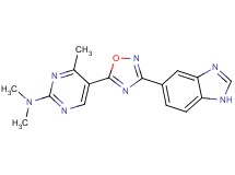 5-[3-(1H-benzimidazol-5-yl)-1,2,4-oxadiazol-5-yl]-N,N,4-trimethyl-2-pyrimidinamine