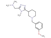 ({5-[1-(3-methoxybenzyl)piperidin-3-yl]-4-methyl-4H-1,2,4-triazol-3-yl}methyl)dimethylamine