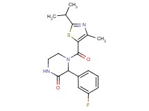 3-(3-fluorophenyl)-4-[(2-isopropyl-4-methyl-1,3-thiazol-5-yl)carbonyl]-2-piperazinone