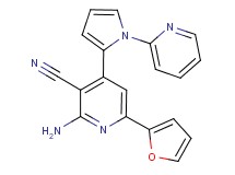 2-amino-6-(2-furyl)-4-(1-pyridin-2-yl-1H-pyrrol-2-yl)nicotinonitrile