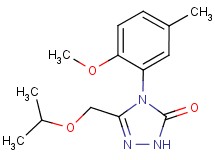 5-(isopropoxymethyl)-4-(2-methoxy-5-methylphenyl)-2,4-dihydro-3H-1,2,4-triazol-3-one