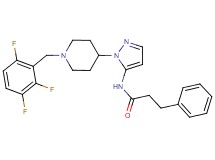 3-phenyl-N-{1-[1-(2,3,6-trifluorobenzyl)-4-piperidinyl]-1H-pyrazol-5-yl}propanamide