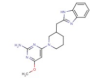 4-[3-(1H-benzimidazol-2-ylmethyl)-1-piperidinyl]-6-methoxy-2-pyrimidinamine