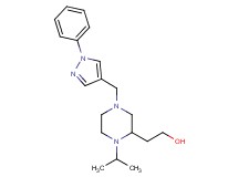 2-{1-isopropyl-4-[(1-phenyl-1H-pyrazol-4-yl)methyl]-2-piperazinyl}ethanol