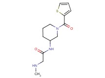 2-(methylamino)-N-[1-(2-thienylcarbonyl)piperidin-3-yl]acetamide