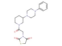 3-{2-oxo-2-[3-(4-phenyl-1-piperazinyl)-1-piperidinyl]ethyl}-1,3-thiazolidine-2,4-dione