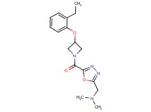 1-(5-{[3-(2-ethylphenoxy)azetidin-1-yl]carbonyl}-1,3,4-oxadiazol-2-yl)-N,N-dimethylmethanamine