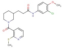 N-(3-chloro-4-methoxyphenyl)-3-(1-{[2-(methylthio)-3-pyridinyl]carbonyl}-3-piperidinyl)propanamide
