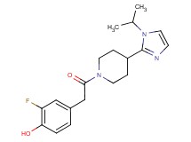 2-fluoro-4-{2-[4-(1-isopropyl-1H-imidazol-2-yl)piperidin-1-yl]-2-oxoethyl}phenol