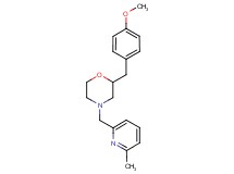 2-(4-methoxybenzyl)-4-[(6-methyl-2-pyridinyl)methyl]morpholine