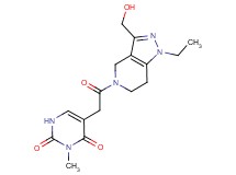 5-{2-[1-ethyl-3-(hydroxymethyl)-1,4,6,7-tetrahydro-5H-pyrazolo[4,3-c]pyridin-5-yl]-2-oxoethyl}-3-methylpyrimidine-2,4(1H,3H)-dione