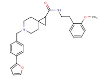 6-[4-(2-furyl)benzyl]-N-[2-(2-methoxyphenyl)ethyl]-6-azaspiro[2.5]octane-1-carboxamide