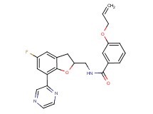 3-(allyloxy)-N-{[5-fluoro-7-(2-pyrazinyl)-2,3-dihydro-1-benzofuran-2-yl]methyl}benzamide