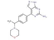 4-[4-(1-morpholin-4-ylethyl)phenyl]-1H-pyrazolo[3,4-d]pyrimidin-6-amine