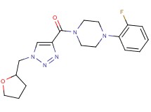 1-(2-fluorophenyl)-4-{[1-(tetrahydro-2-furanylmethyl)-1H-1,2,3-triazol-4-yl]carbonyl}piperazine