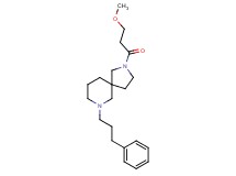 2-(3-methoxypropanoyl)-7-(3-phenylpropyl)-2,7-diazaspiro[4.5]decane