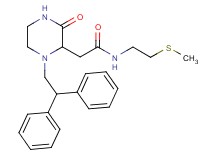 2-[1-(2,2-diphenylethyl)-3-oxo-2-piperazinyl]-N-[2-(methylthio)ethyl]acetamide