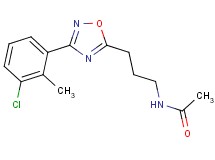 N-{3-[3-(3-chloro-2-methylphenyl)-1,2,4-oxadiazol-5-yl]propyl}acetamide