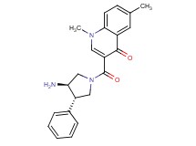 3-{[(3R*,4S*)-3-amino-4-phenylpyrrolidin-1-yl]carbonyl}-1,6-dimethylquinolin-4(1H)-one