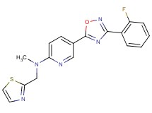 5-[3-(2-fluorophenyl)-1,2,4-oxadiazol-5-yl]-N-methyl-N-(1,3-thiazol-2-ylmethyl)-2-pyridinamine