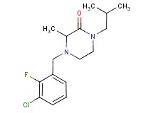 4-(3-chloro-2-fluorobenzyl)-1-isobutyl-3-methyl-2-piperazinone